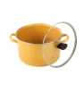 Olla Recta 20 cm Praktica Amarillo Cinsa – Resistente y Práctica
