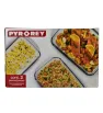 Juego de Hornear 3 Piezas Pyr-O-Rey B670 – Vidrio Resistente