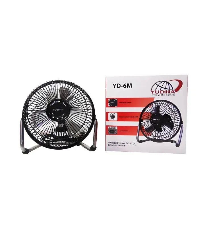 Ventilador Yudha 6" portátil compacto – Modelo YD6M