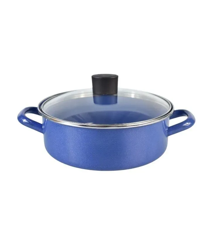 Budinera Recta 22 cm C/T Vidrio Novacero Azul Grafito – Cinsa