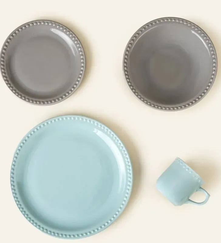 Vajilla Santa Anita Mauve Vintage – 16 piezas en Cerámica Stoneware