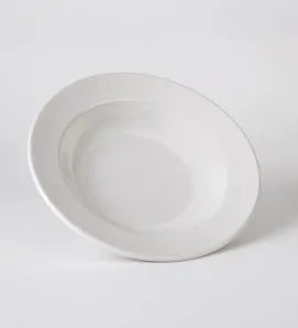 Plato Sopero Santa Anita Glacial 23 cm - Porcelana Resistente para Microondas