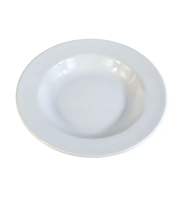Plato Sopero Santa Anita Glacial 23 cm - Porcelana Resistente para Microondas
