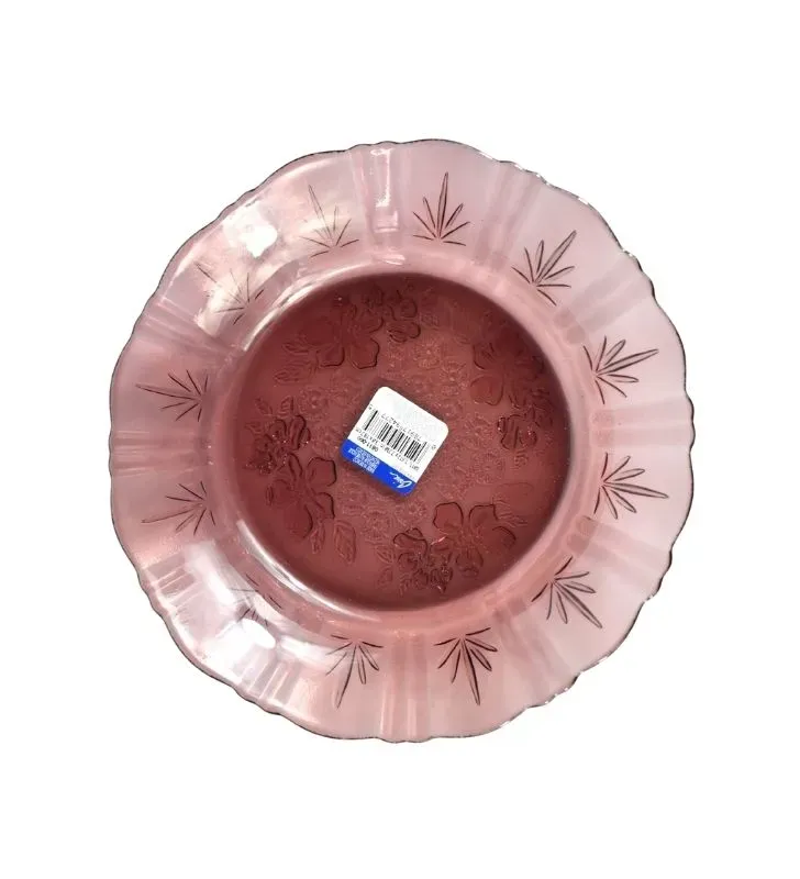 Plato Crisa Magueyes 19.7 cm color uva – Vidrio resistente y elegante