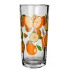 Set 6 Vasos Crisa Decoración Naranjas – vidrio resistente y elegante