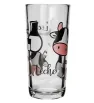 Set 6 Vasos Crisa Decoración Vacas y Leche – vidrio resistente