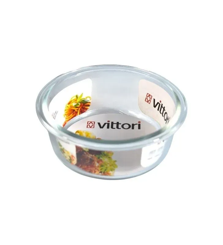Hermético Vittori 400 ml – recipiente redondo con tapa antiderrame