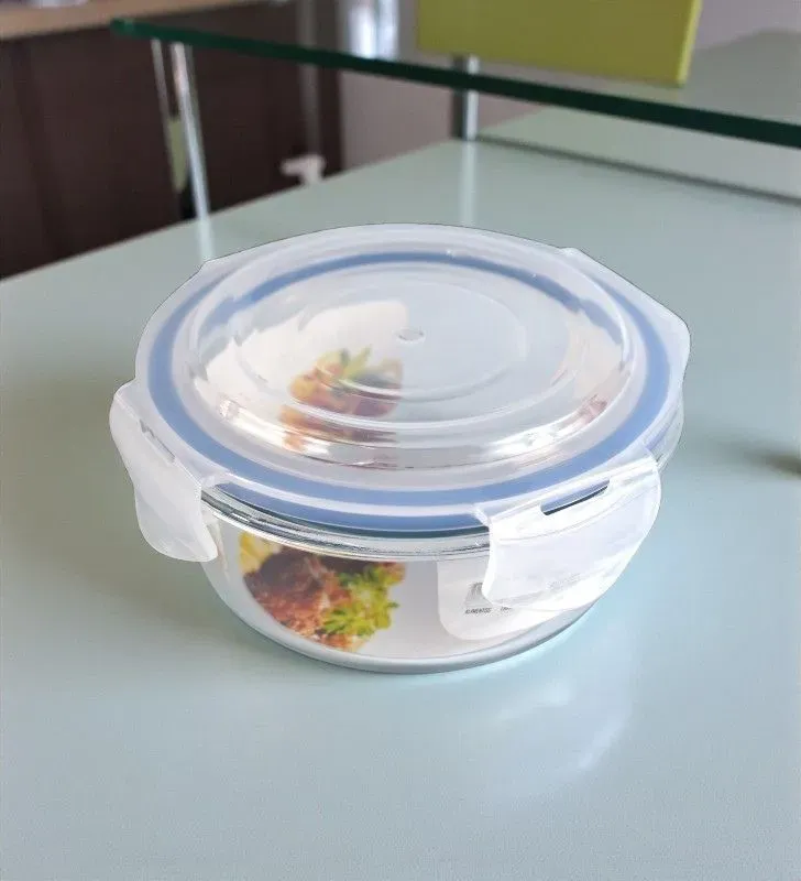 Hermético Vittori 400 ml – recipiente redondo con tapa antiderrame