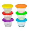 Set 6 Flaneras Libbey A439 con Tapa – vidrio resistente y práctico