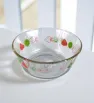 Tazón Crisa 5863 – vidrio decorado con fresas y kiwi