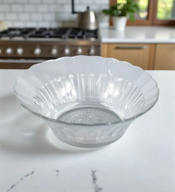 Tazón Crisa Margaritas 9801 – vidrio decorado y resistente