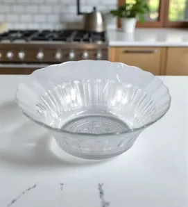 Tazón Crisa Margaritas 9801 – vidrio decorado y resistente