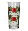 Juego de agua Crisa 5 pz Rosa Rojas – vidrio decorado