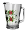 Juego de agua Crisa 5 pz Rosa Rojas – vidrio decorado