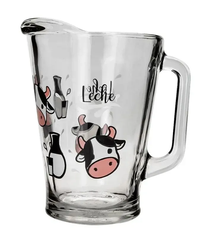 Juego de agua Crisa 5 pz Vacas Leche – vidrio decorado