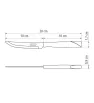 Cuchillo de asado 4" Tramontina New Kolor rojo – acero inoxidable resistente