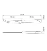 Cuchillo de asado 4" Tramontina New Kolor azul – acero inoxidable resistente