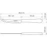 Cuchillo de asado 4" Tramontina Leme negro – acero inoxidable resistente