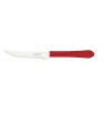 Cuchillo de asado 4" Tramontina Leme rojo – acero inoxidable