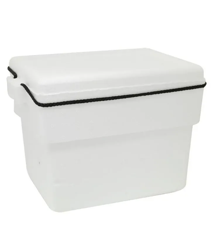 Hielera chica blanca NAVIEMPAQUES – unicel ligera y portátil