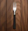 Tenedor Kolor negro Tramontina – acero inoxidable resistente