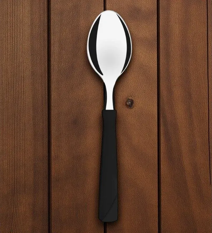 Cuchara Kolor negro Tramontina – acero inoxidable resistente