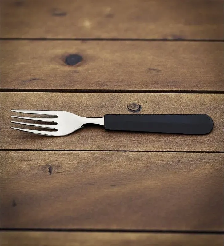 Tenedor Tramontina Leme negro – acero inoxidable resistente