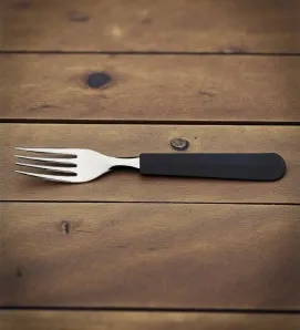 Tenedor Tramontina Leme negro – acero inoxidable resistente