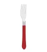 Tenedor Tramontina Leme rojo – acero inoxidable duradero