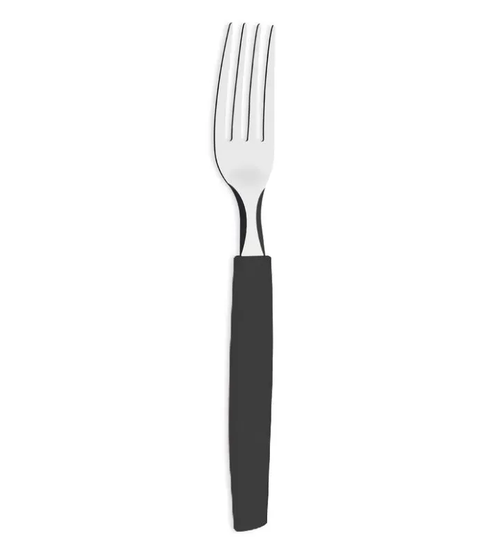 Tenedor Tramontina Plenus negro – acero inoxidable