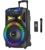 Bocina 12” S-12011 Bluetooth con Micrófono y Control Negro