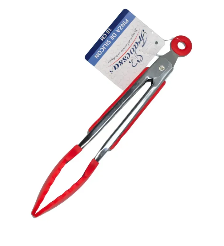 Pinza de Silicona Roja Travesa – Resistente al Calor