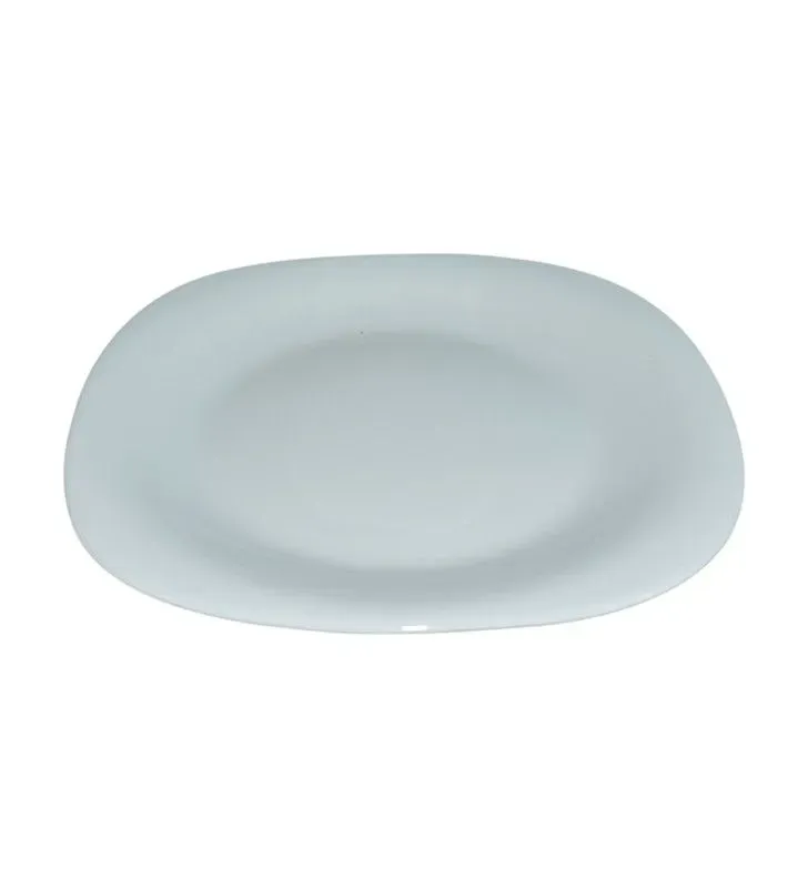 Plato Trinche Ánfora Opal 21x21 cm – Vidrio Resistente