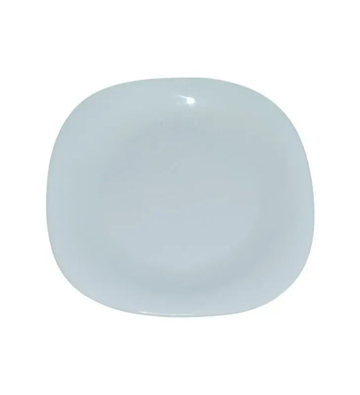 Plato Trinche Ánfora Opal 21x21 cm – Vidrio Resistente