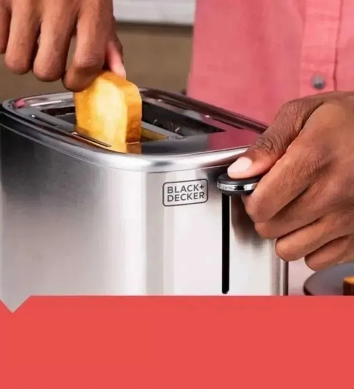 Tostador Black+Decker TR0012SS-LA – 2 Rebanadas Acero Inox