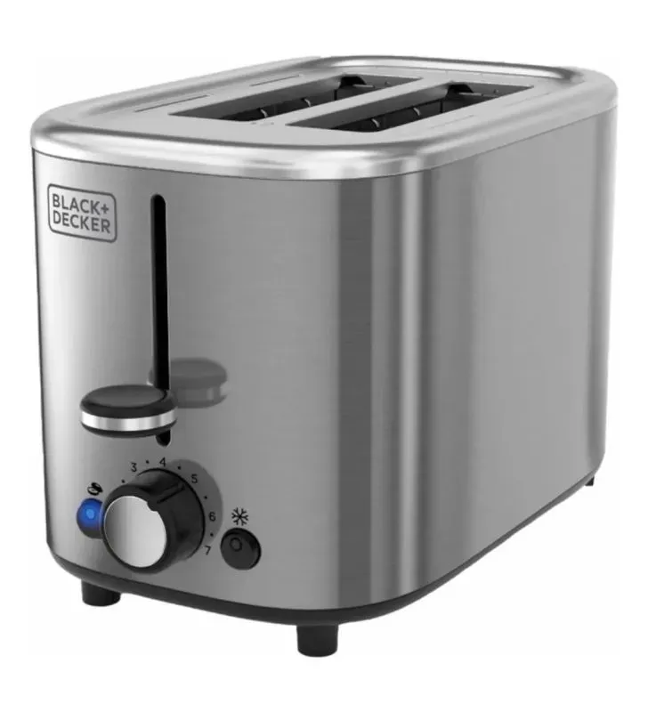 Tostador Black+Decker TR0012SS-LA – 2 Rebanadas Acero Inox