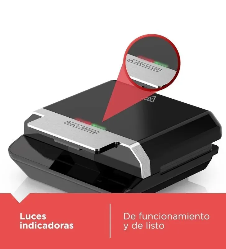 Sandwichera Black+Decker SM602F-1BDLA – Práctica y Compacta
