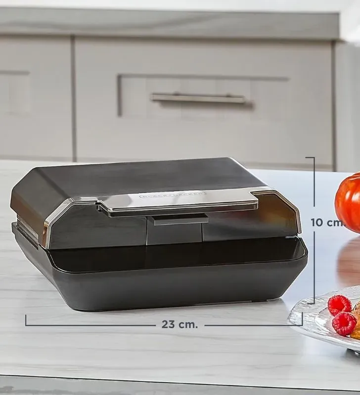Sandwichera Black+Decker SM602F-1BDLA – Práctica y Compacta