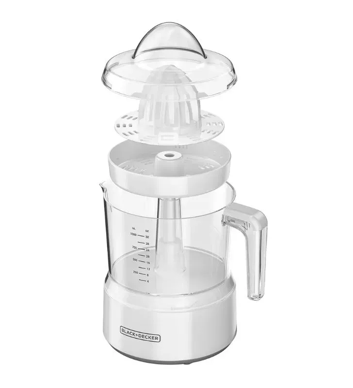 Exprimidor Black+Decker CJ650W Blanco – Compacto y Práctico