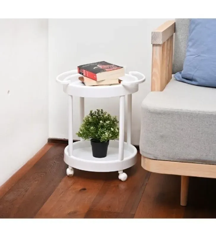 Mesita Redonda Italhome BINO B2 con Ruedas – Práctica para todo lugar