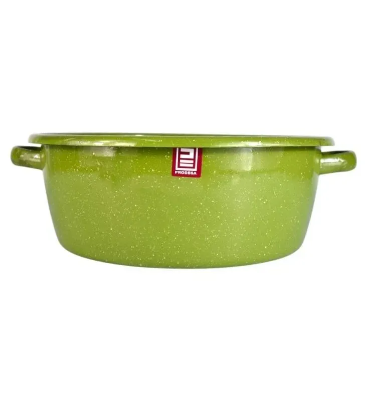 Budinera No. 30 Prodesa Verde Jaspeado sin Tapa – Gran Capacidad para Hornear