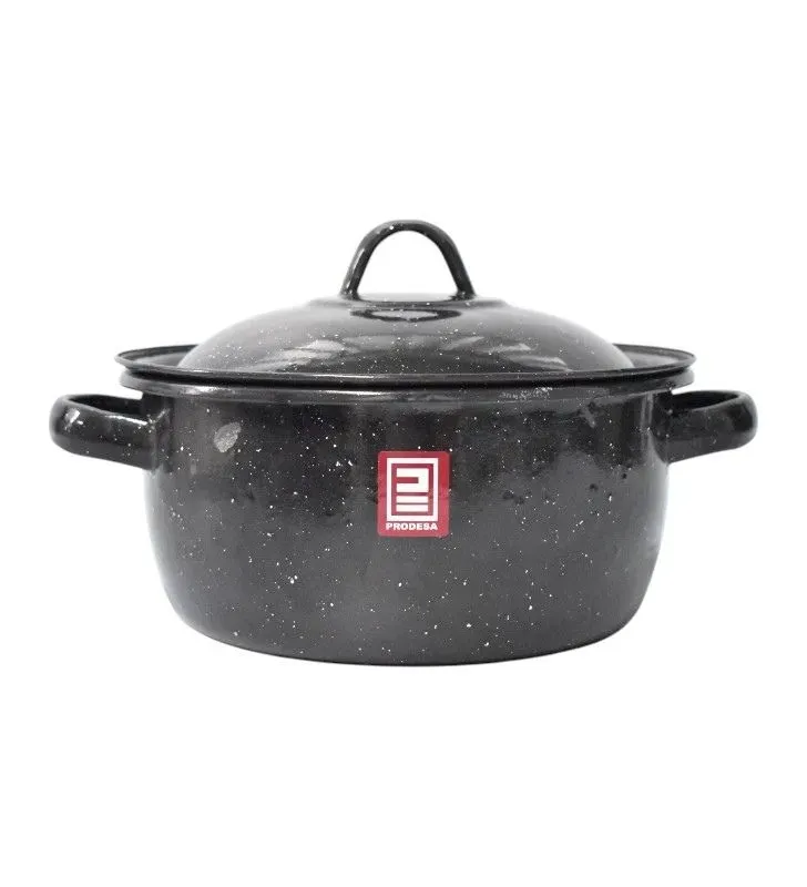 Budinera No. 22 Prodesa con Tapa color Negro Moteado – Horneado Seguro