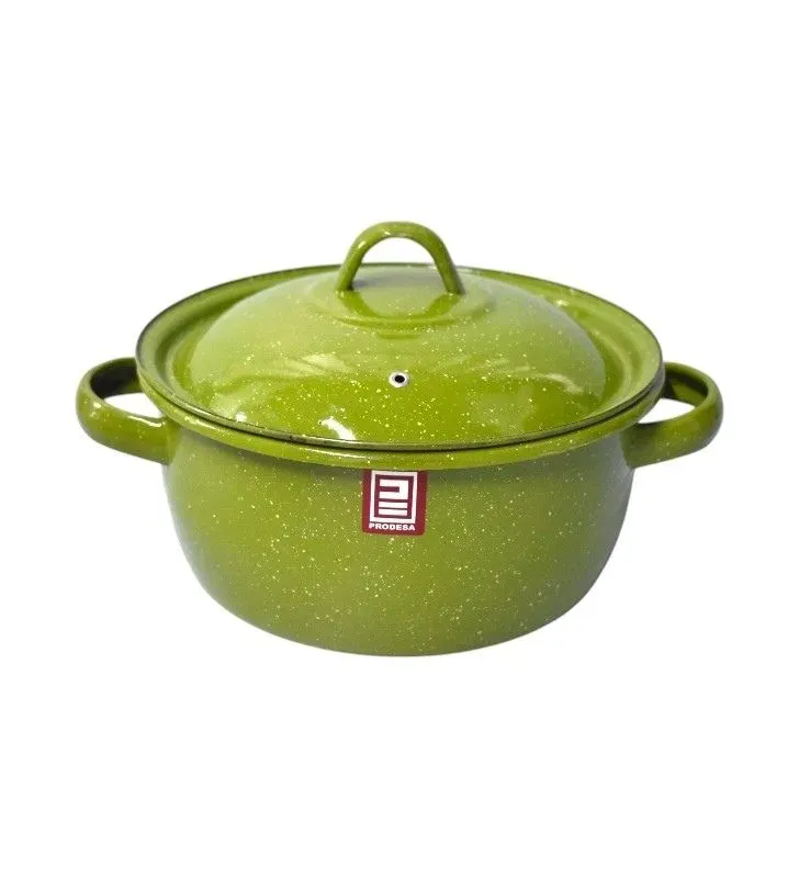 Budinera No. 22 Prodesa con Tapa Verde Jaspeado – Horneado Seguro