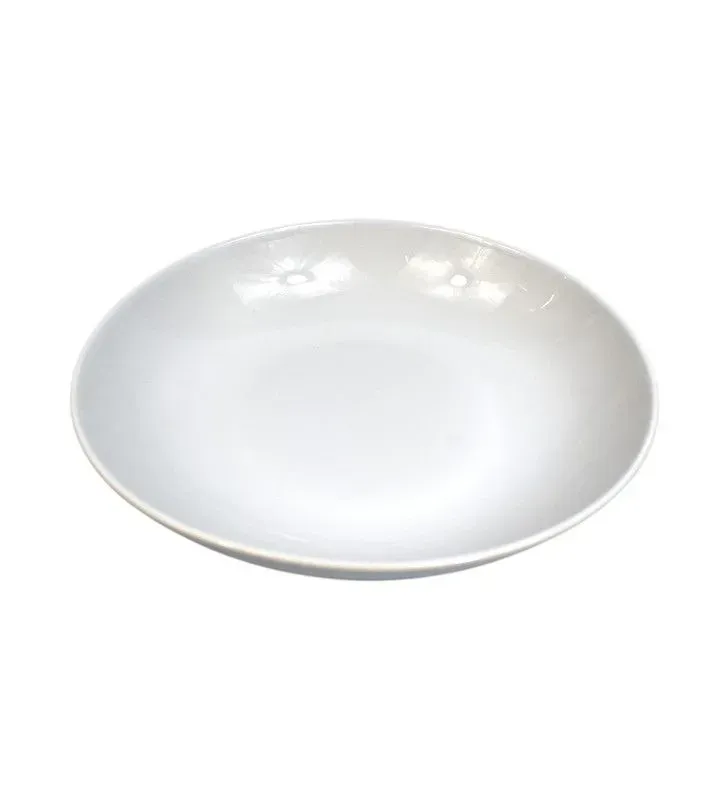 Plato Hondo 23 cm Beyaz Ánfora – Cerámica Resistente