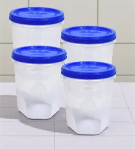 Juego de 4 Herméticos Twist 900 ml Cubasa – Prácticos y Resistentes