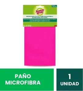 Paño Mágico Scotch-Brite 3M - 1 Unidad,  Microfibra Multiusos en 4 Colores