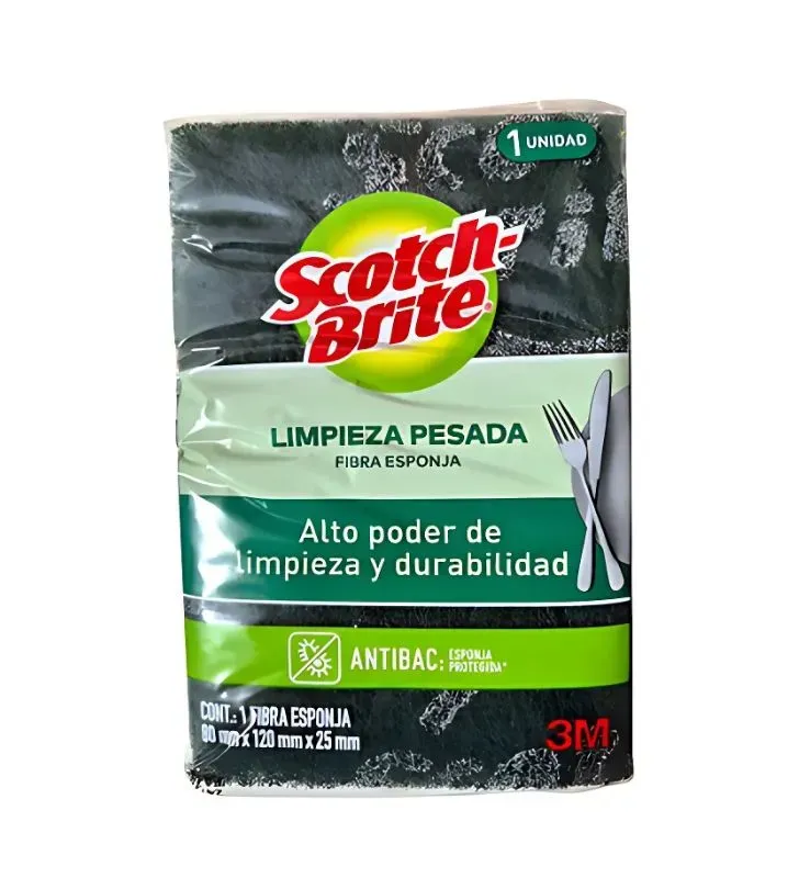 Fibra Esponja Grande Scotch-Brite con Aroma Limón – Limpieza y Frescura
