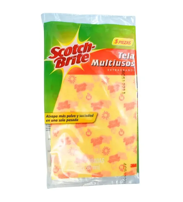 Paño Multiusos 5 Pack Scotch-Brite – Reutilizables y Absorbentes
