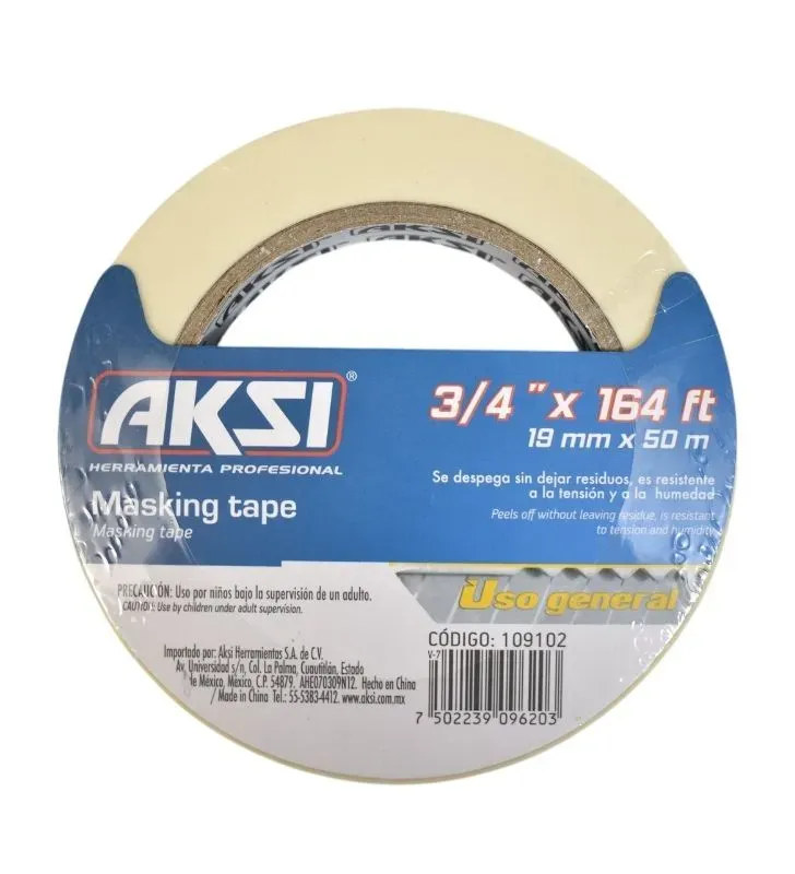Masking Tape 3/4" Aksi – Adhesivo Preciso y Versátil
