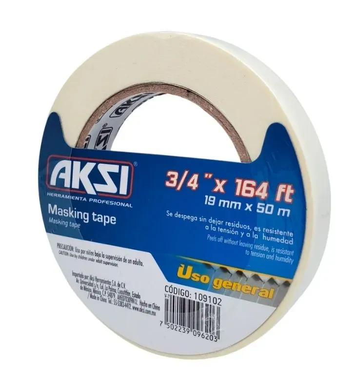Masking Tape 3/4" Aksi – Adhesivo Preciso y Versátil